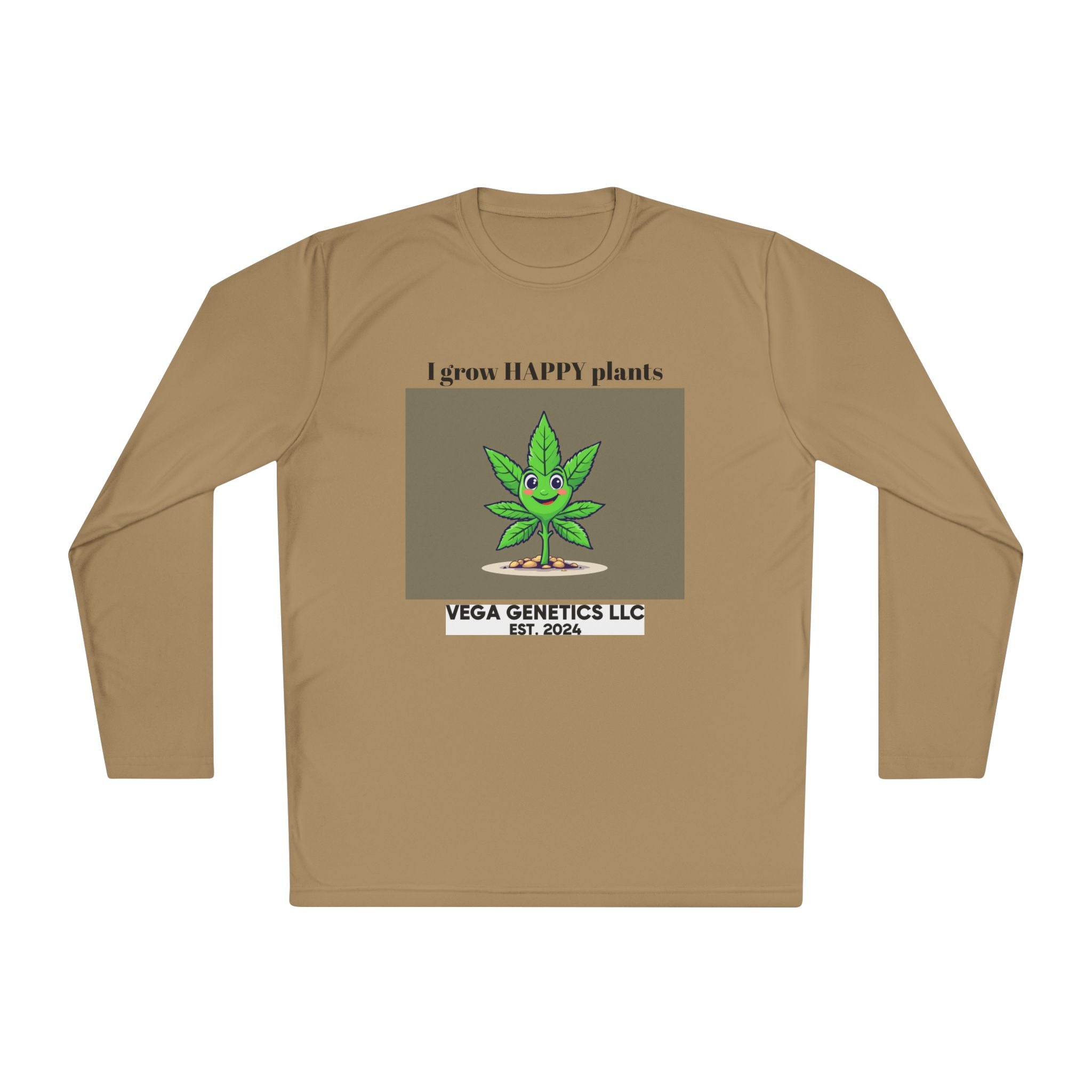 Cultivation Approved Unisex Lightweight Long Sleeve Tee with Happy Plant Design, Casual Apparel for Gardeners, Eco-Friendly Gift, Celebrating Nature, [...]
