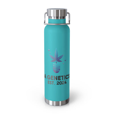 Vega Genetics logo Insulated Water Bottle, Cannabis Gift for anyone, Eco-Friendly Drinkware, Perfect for Outdoors, Birthday or 420 Celebration