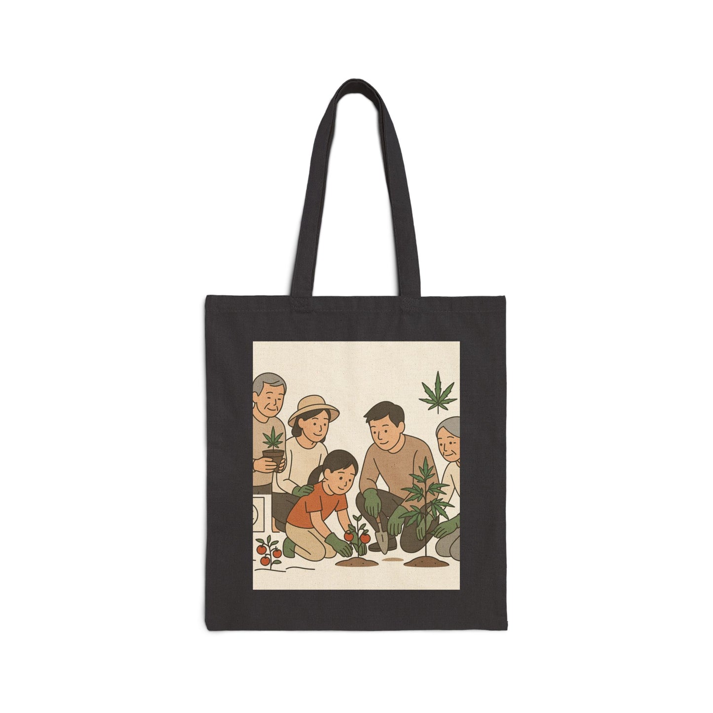 Planting Love - Eco-Friendly Cotton Tote Bag, Floral Gardening Tote, Cannabis Awareness Bag, Reusable Shopping Tote, Gift for [...]