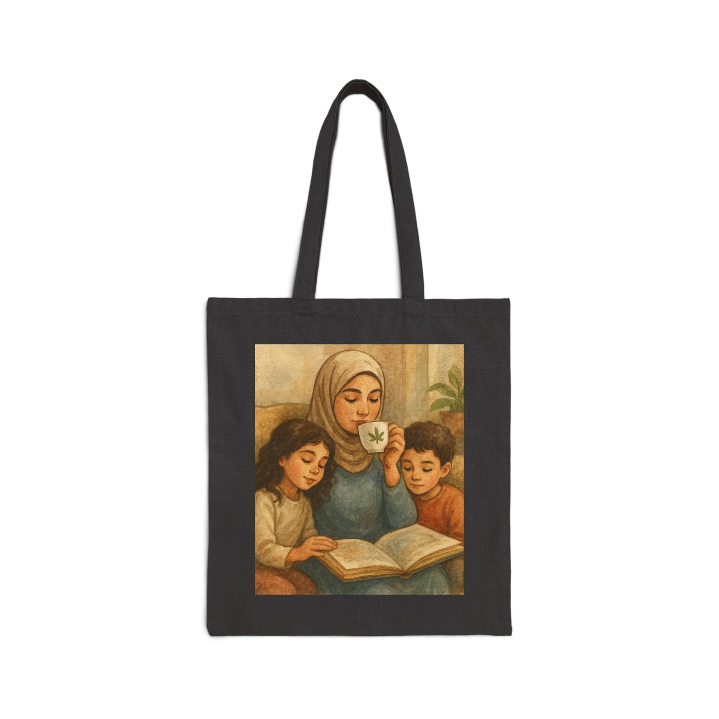 Cotton Canvas Tote Bag - Cannabis Storytime Image