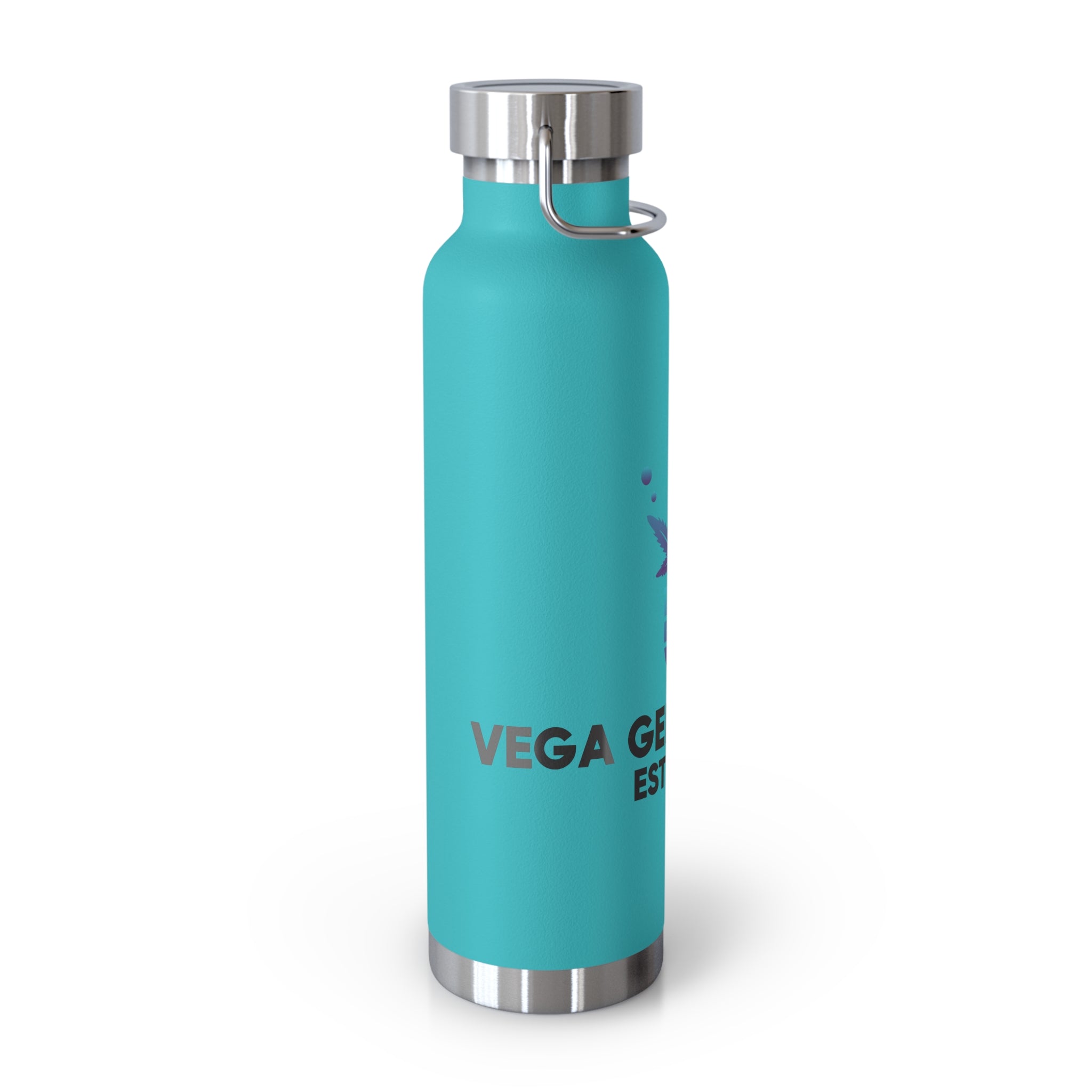 Vega Genetics logo Insulated Water Bottle, Cannabis Gift for anyone, Eco-Friendly Drinkware, Perfect for Outdoors, Birthday or 420 Celebration