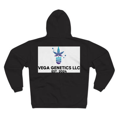 Chic Unisex Hooded Zip Sweatshirt with Silly Rabbit Artwork & Logo