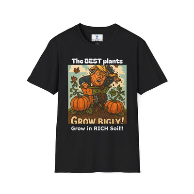 Grow Bigly Funny Gardening T-Shirt, Plant Lover Gift, Eco-Friendly Shirt, Sustainable Fashion, Gardening Humor Tee, Grow Bigly Quote