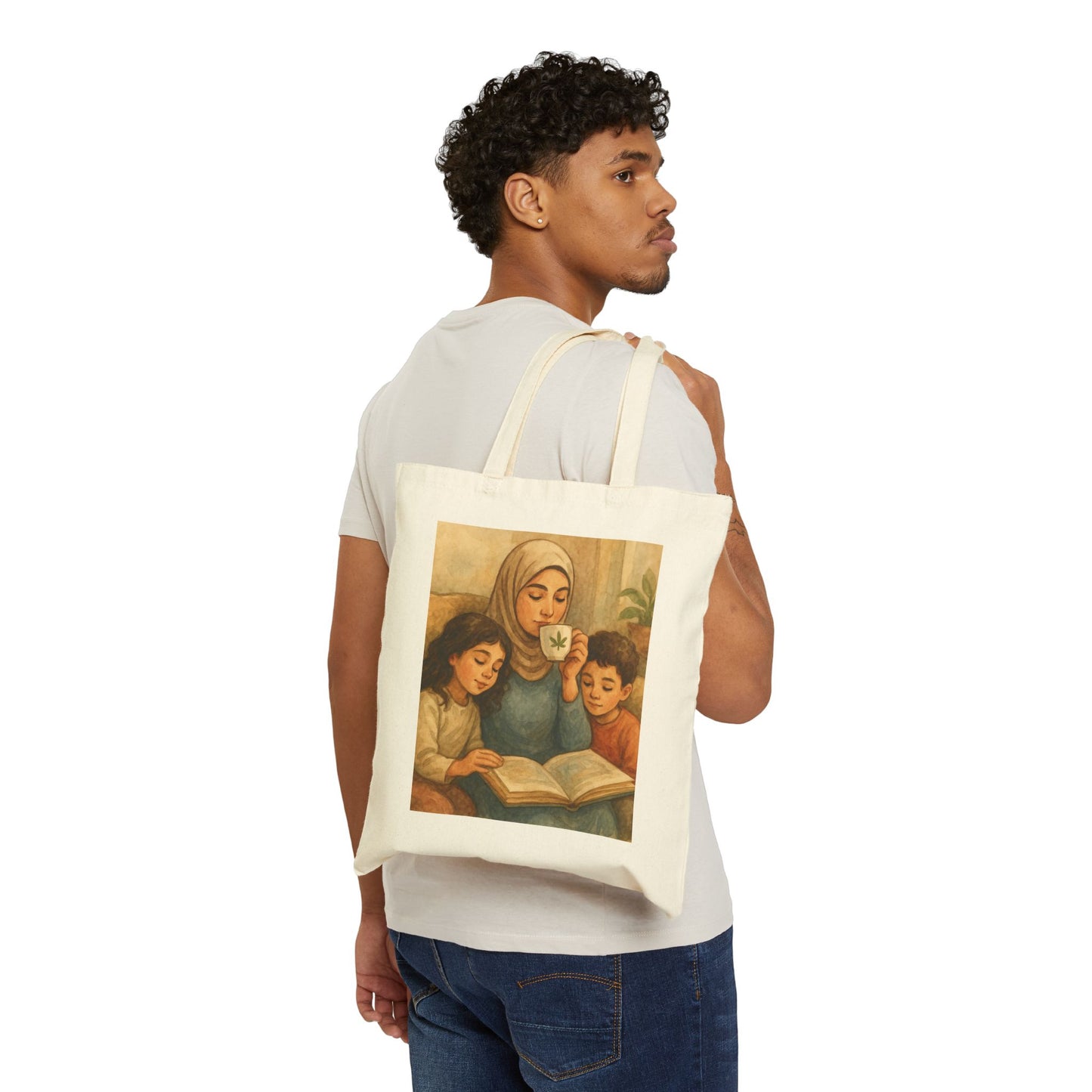 Cotton Canvas Tote Bag - Cannabis Storytime Image