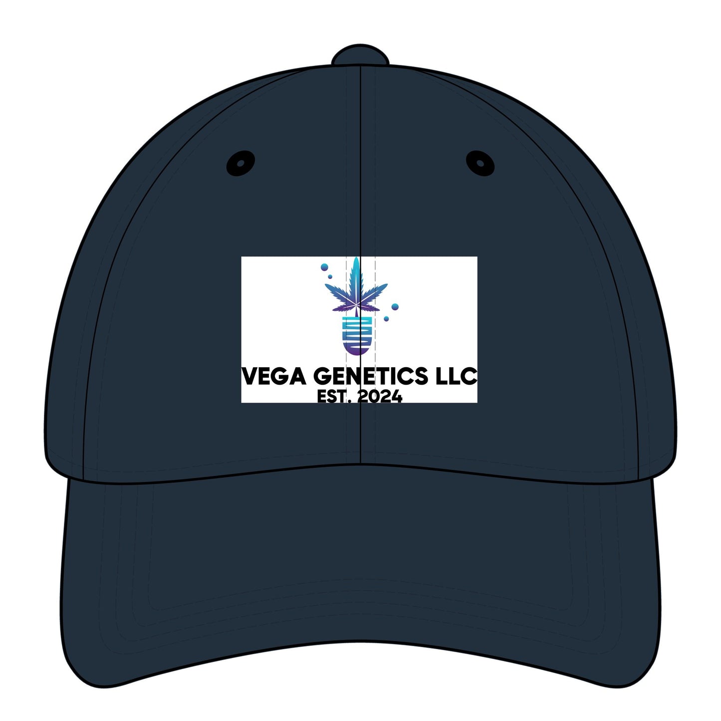 Vega Genetics Logo Dad Cap - Relaxed Classic Hat, Unisex Baseball Cap, Gift for Father's Day, Custom Logo Hat, Trendy Casual Wear