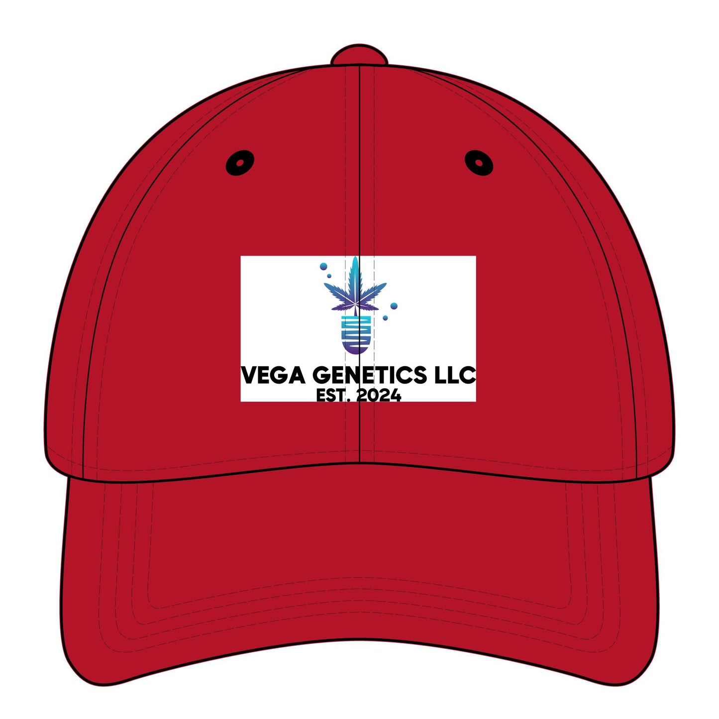 Vega Genetics Logo Dad Cap - Relaxed Classic Hat, Unisex Baseball Cap, Gift for Father's Day, Custom Logo Hat, Trendy Casual Wear