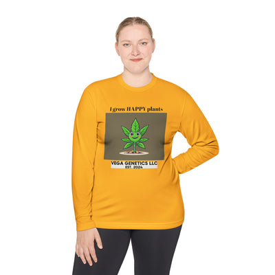 Cultivation Approved Unisex Lightweight Long Sleeve Tee with Happy Plant Design, Casual Apparel for Gardeners, Eco-Friendly Gift, Celebrating Nature, [...]