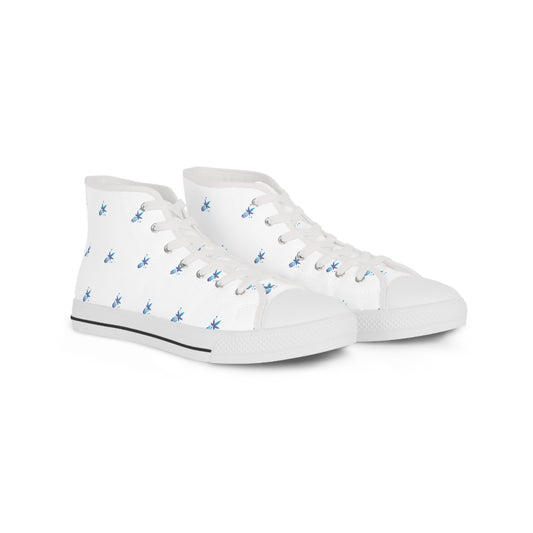 Stylish Vega Print High Top Sneakers for Men, Casual Footwear, Trendy Sneakers, Unique Design Shoes, Personalized Fashion, Gift for Him