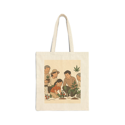 Planting Love - Eco-Friendly Cotton Tote Bag, Floral Gardening Tote, Cannabis Awareness Bag, Reusable Shopping Tote, Gift for [...]