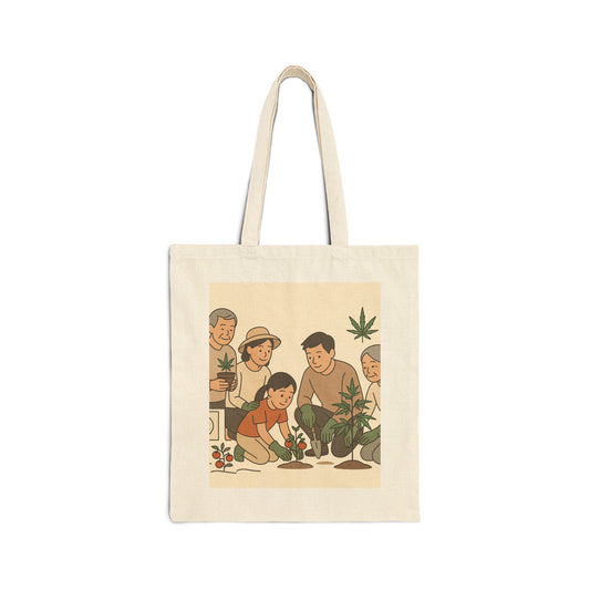 Planting Love - Eco-Friendly Cotton Tote Bag, Floral Gardening Tote, Cannabis Awareness Bag, Reusable Shopping Tote, Gift for [...]