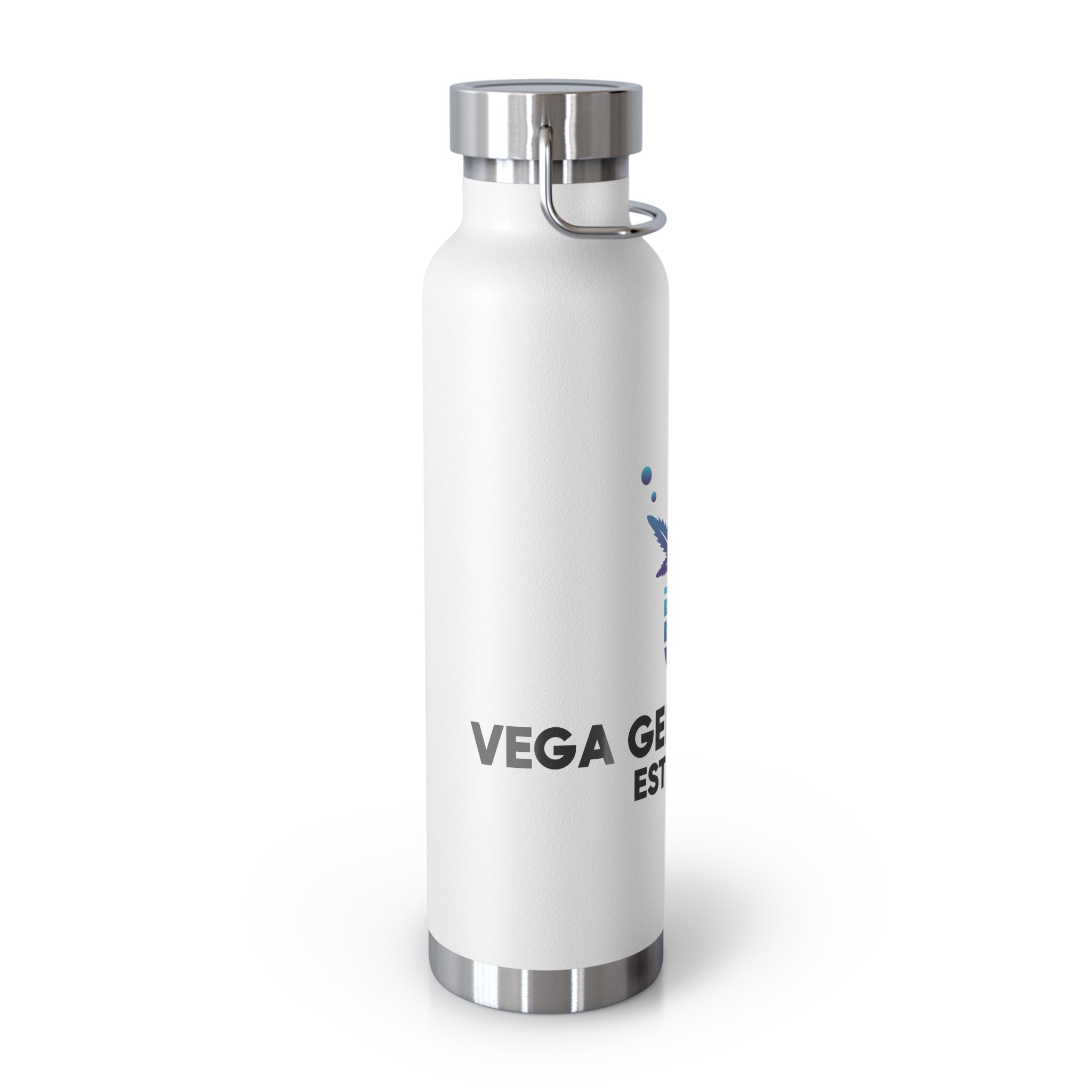 Vega Genetics logo Insulated Water Bottle, Cannabis Gift for anyone, Eco-Friendly Drinkware, Perfect for Outdoors, Birthday or 420 Celebration