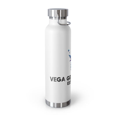 Vega Genetics logo Insulated Water Bottle, Cannabis Gift for anyone, Eco-Friendly Drinkware, Perfect for Outdoors, Birthday or 420 Celebration