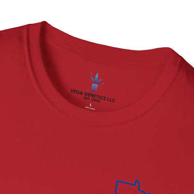 Minnesota Outline Vega Print Unisex Softstyle T-Shirt - Stylish MN State Love Tee, Casual Wear, Travel Souvenir, Great Gift for Locals & Visitors
