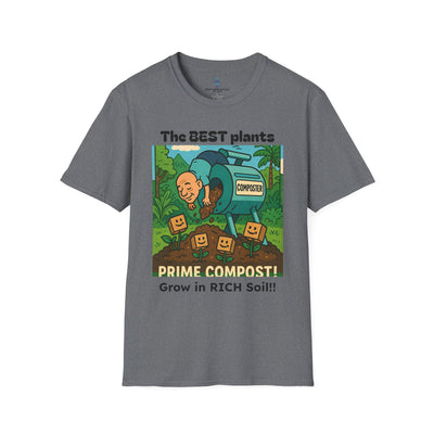 Prime Compost Funny Gardening T-Shirt, Plant Lover Gift, Eco-Friendly Shirt, Sustainable Fashion, Gardening Humor Tee, Prime Compost Quote