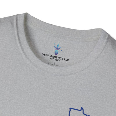 Minnesota Outline Vega Print Unisex Softstyle T-Shirt - Stylish MN State Love Tee, Casual Wear, Travel Souvenir, Great Gift for Locals & Visitors