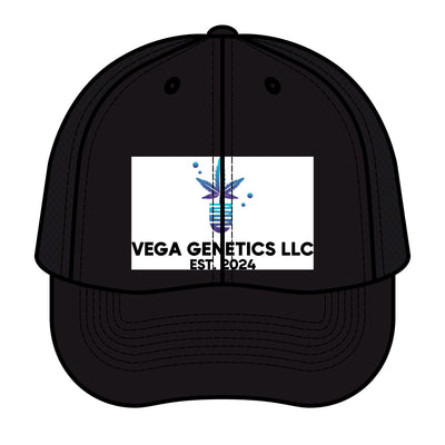 Retro Trucker Hat with Vega Genetics Logo - Stylish Headwear Perfect for Outdoor Adventures, Gifts, and Casual Wear