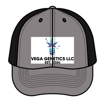 Retro Trucker Hat with Vega Genetics Logo - Stylish Headwear Perfect for Outdoor Adventures, Gifts, and Casual Wear