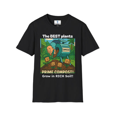 Prime Compost Funny Gardening T-Shirt, Plant Lover Gift, Eco-Friendly Shirt, Sustainable Fashion, Gardening Humor Tee, Prime Compost Quote