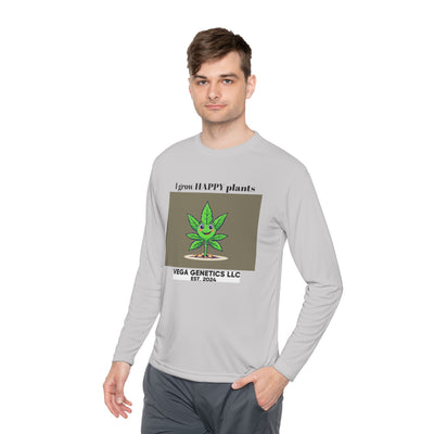 Cultivation Approved Unisex Lightweight Long Sleeve Tee with Happy Plant Design, Casual Apparel for Gardeners, Eco-Friendly Gift, Celebrating Nature, [...]