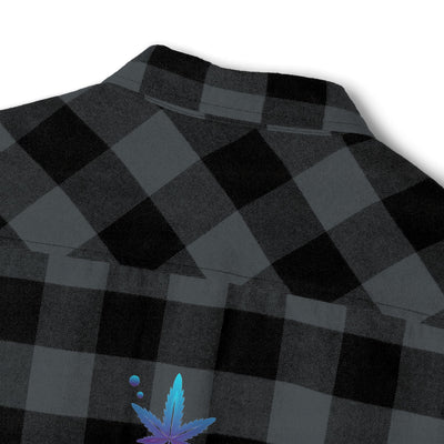 Cozy Unisex Vega Print Flannel Shirt, Perfect for Fall, Outdoor Adventures, Casual Wear, Comfortable Layering Option, Ideal Gift for Holidays