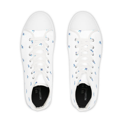 Stylish Vega Print High Top Sneakers for Men, Casual Footwear, Trendy Sneakers, Unique Design Shoes, Personalized Fashion, Gift for Him