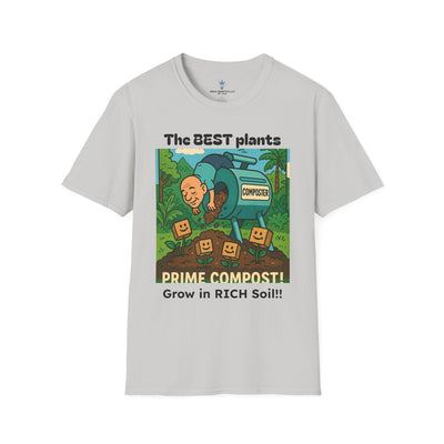 Prime Compost Funny Gardening T-Shirt, Plant Lover Gift, Eco-Friendly Shirt, Sustainable Fashion, Gardening Humor Tee, Prime Compost Quote