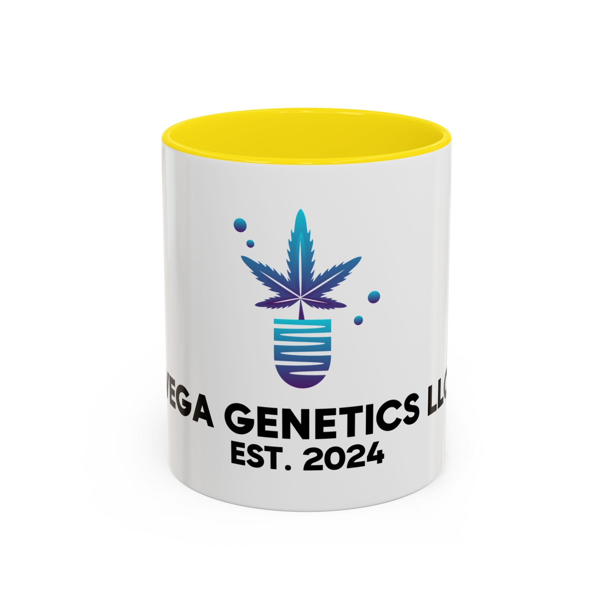 Vega Genetics Accent Coffee Mug - Perfect Gift for 420 Enthusiasts