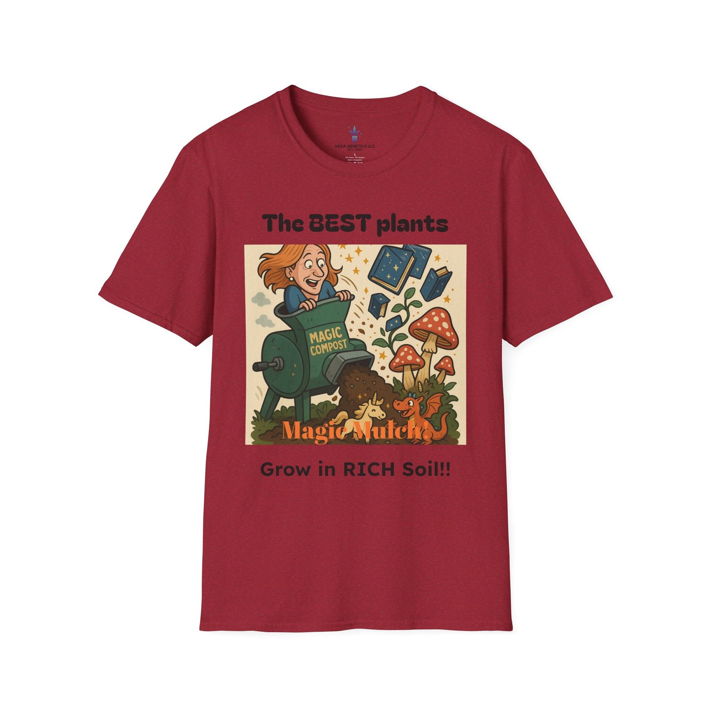 Magic Mulch Funny Gardening T-Shirt, Plant Lover Gift, Eco-Friendly Shirt, Sustainable Fashion, Gardening Humor Tee, Magic Mulch Quote