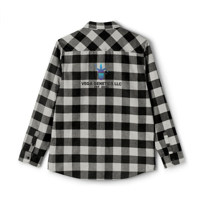 Cozy Unisex Vega Print Flannel Shirt, Perfect for Fall, Outdoor Adventures, Casual Wear, Comfortable Layering Option, Ideal Gift for Holidays