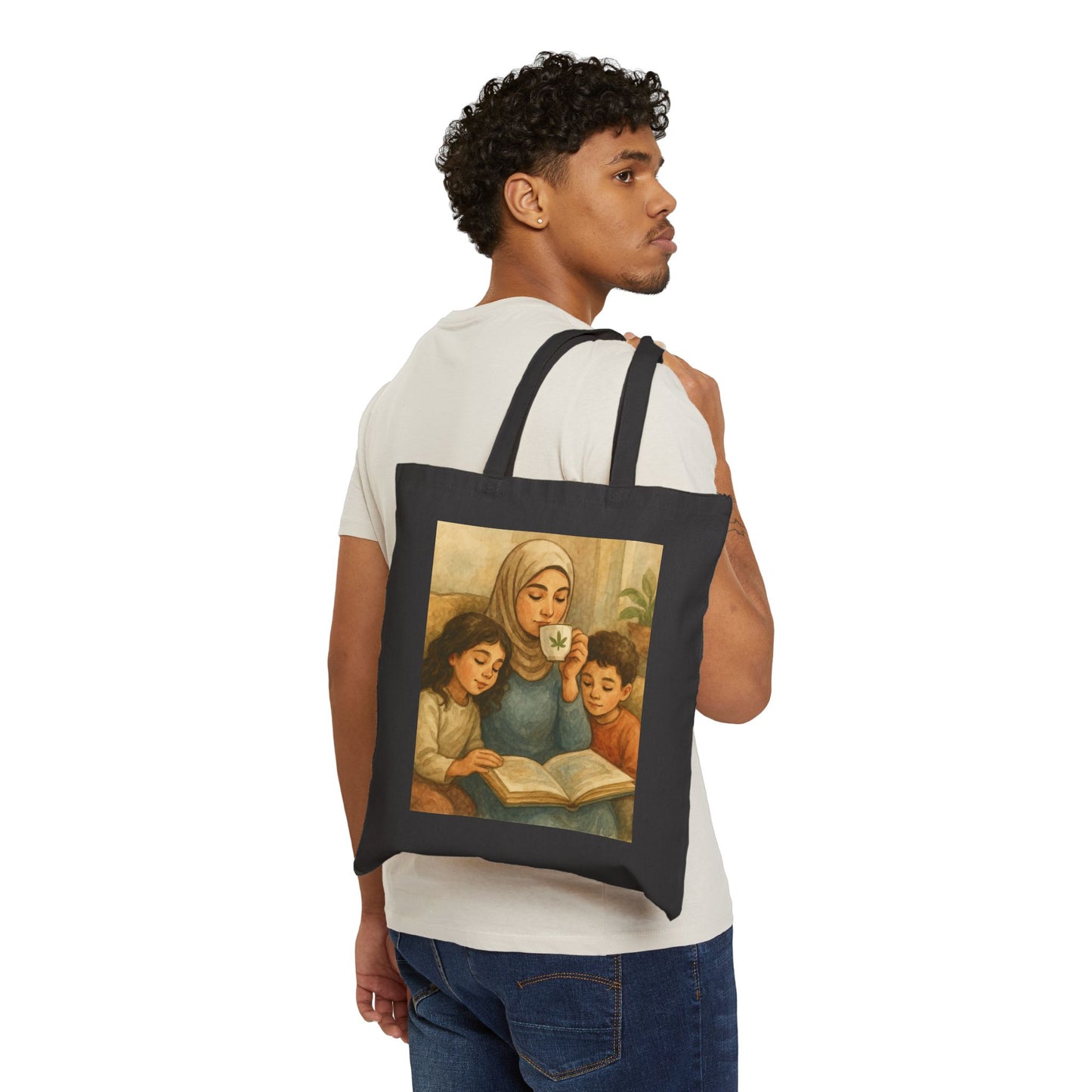 Cotton Canvas Tote Bag - Cannabis Storytime Image