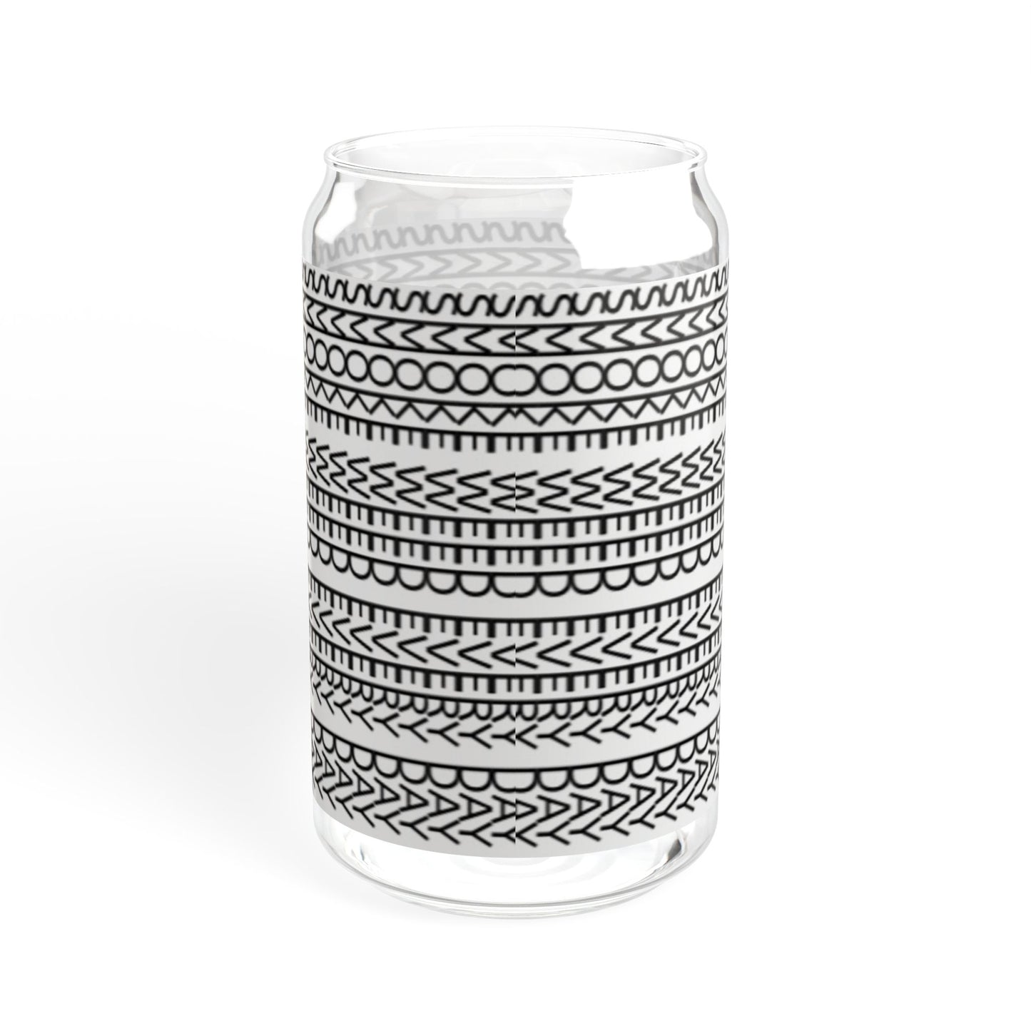 Stylish SWED Sipper Glass, 16oz - Reusable Drinkware, Eco-Friendly Straw Cup, Modern Home Decor, Perfect Gift for Any Occasion
