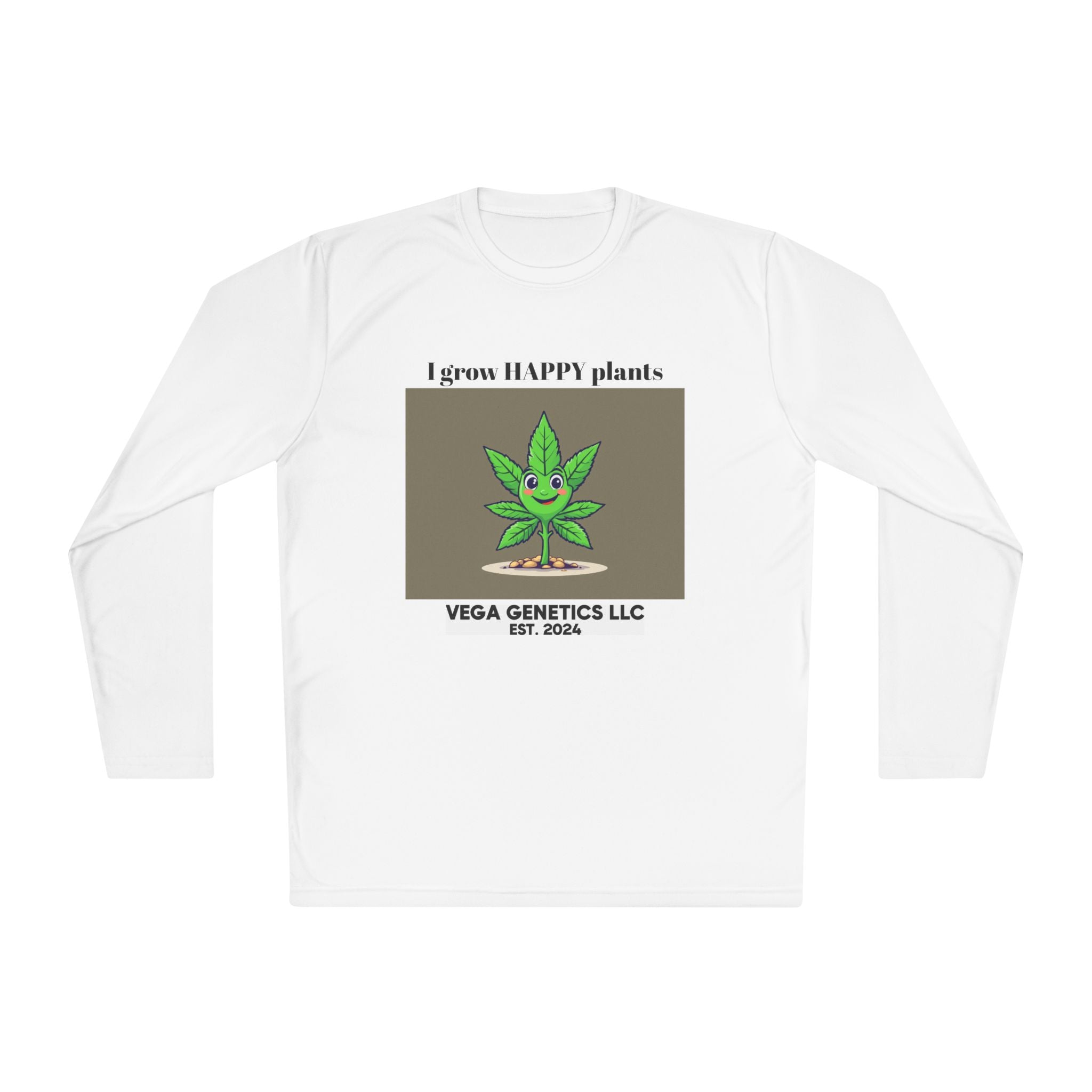 Cultivation Approved Unisex Lightweight Long Sleeve Tee with Happy Plant Design, Casual Apparel for Gardeners, Eco-Friendly Gift, Celebrating Nature, [...]