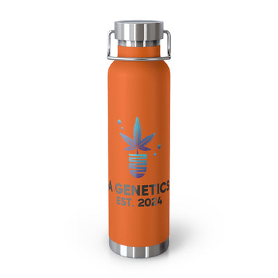 Vega Genetics logo Insulated Water Bottle, Cannabis Gift for anyone, Eco-Friendly Drinkware, Perfect for Outdoors, Birthday or 420 Celebration