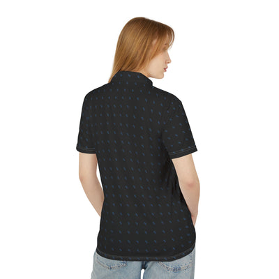 Coastal Vibes Vega Genetics Unisex Polo Shirt (Black) - Casual Comfort for Summer Adventures