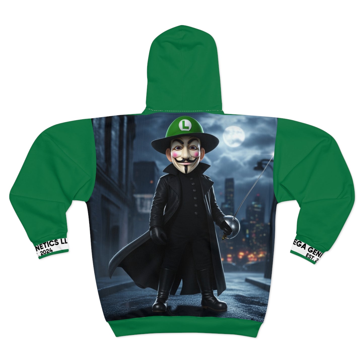 Remember the 4th of December L for Vendetta Unisex Zip Hoodie, Funny Holiday Gift, Festive Wear, Cozy Hoodie, Halloween-Inspired Design, Unique Apparel