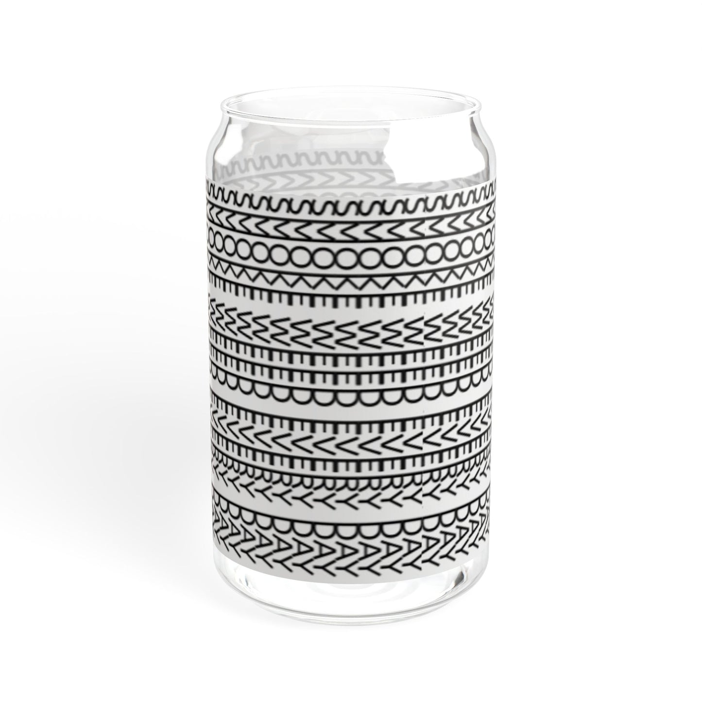 Stylish SWED Sipper Glass, 16oz - Reusable Drinkware, Eco-Friendly Straw Cup, Modern Home Decor, Perfect Gift for Any Occasion