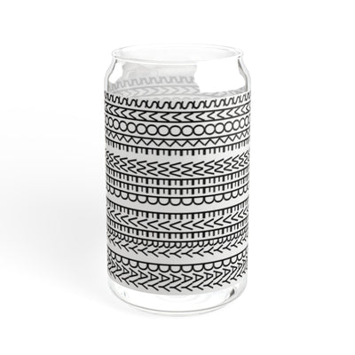 Stylish SWED Sipper Glass, 16oz - Reusable Drinkware, Eco-Friendly Straw Cup, Modern Home Decor, Perfect Gift for Any Occasion